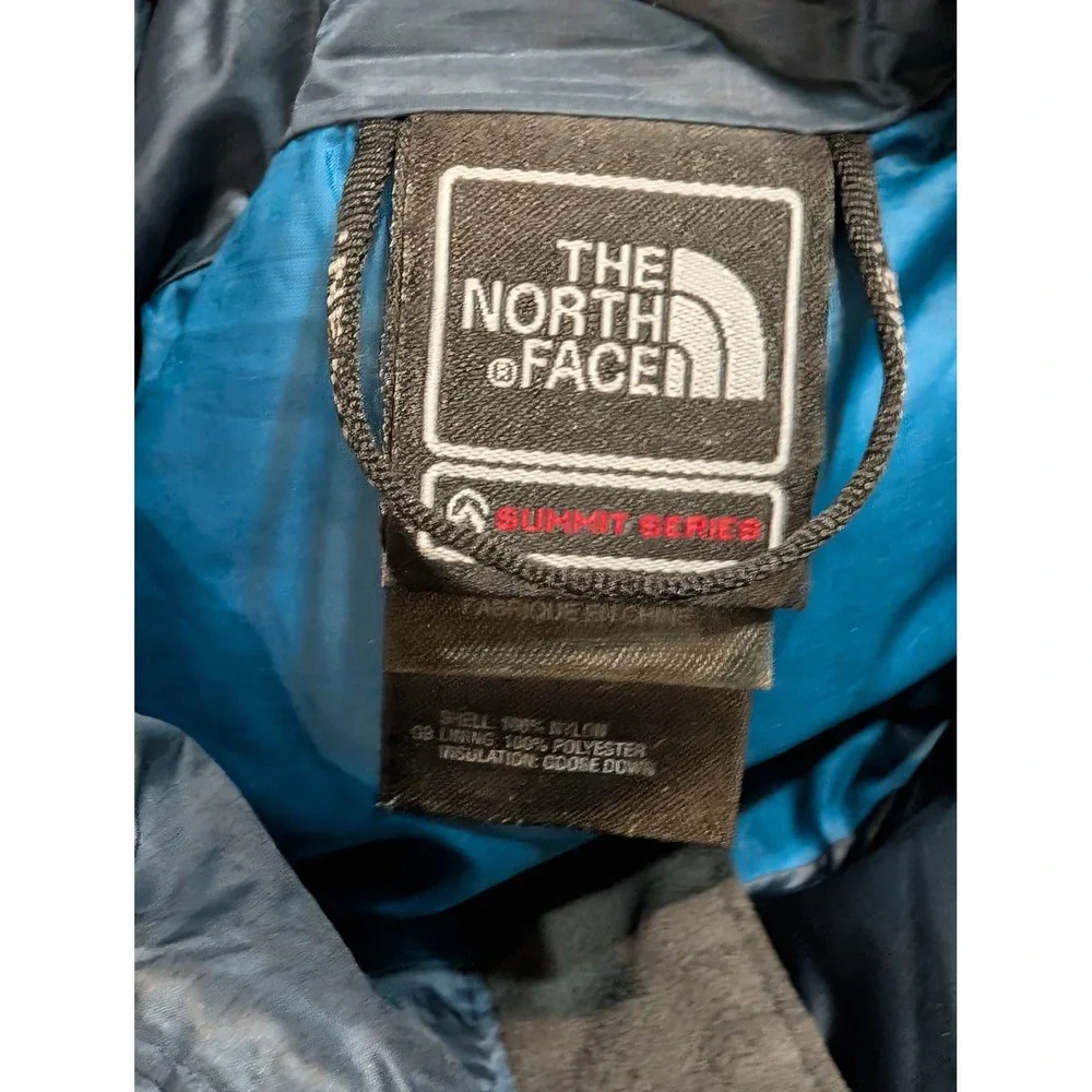 The North Face Summit Series 800 Fill Down Puffer Jacket Mens Large Navy Blue
